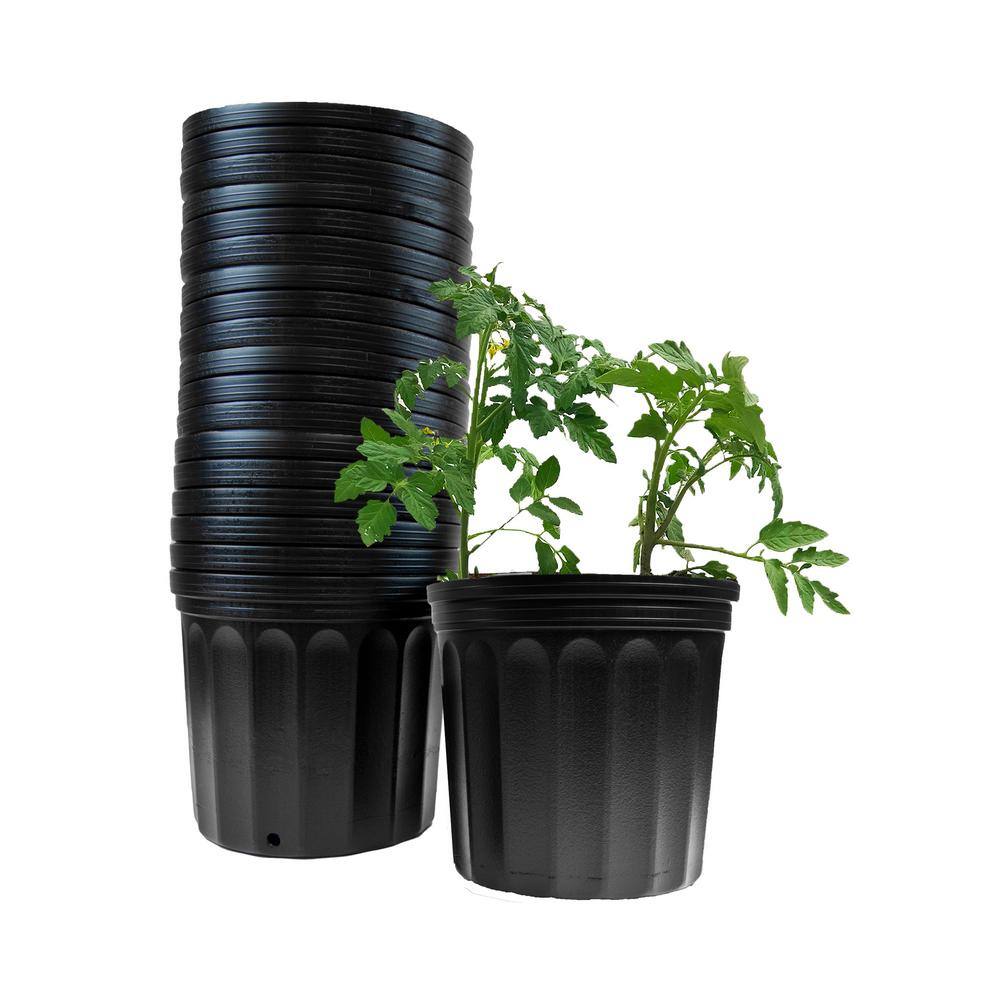 Hydroponics Organic 2 Gal. Plastic Nursery Pots (7.57 l) 20-Pack VHPP200-20