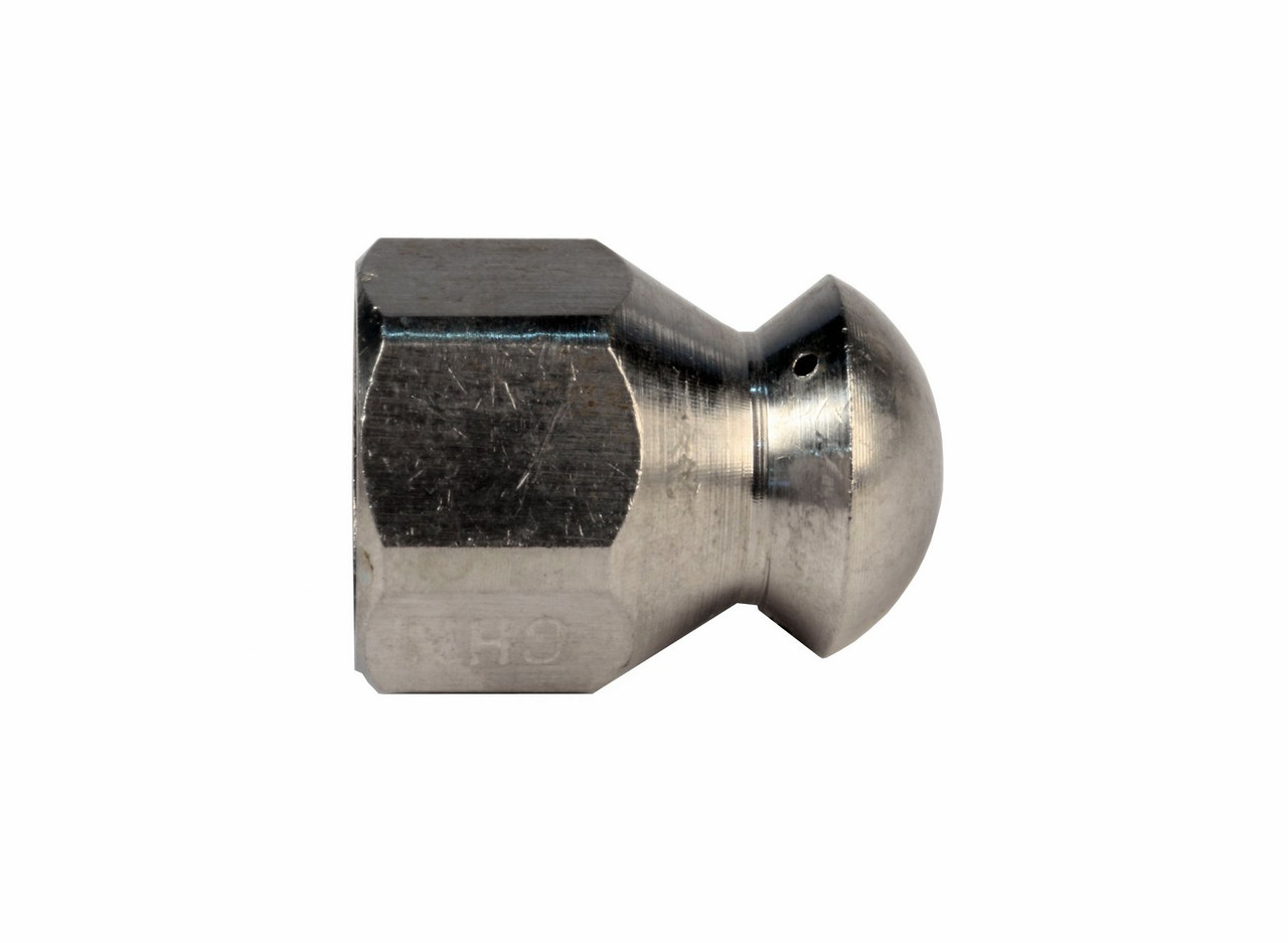 Erie Tools Button Nose 1/4 Sewer Jetter Nozzles 8.0 Orifice