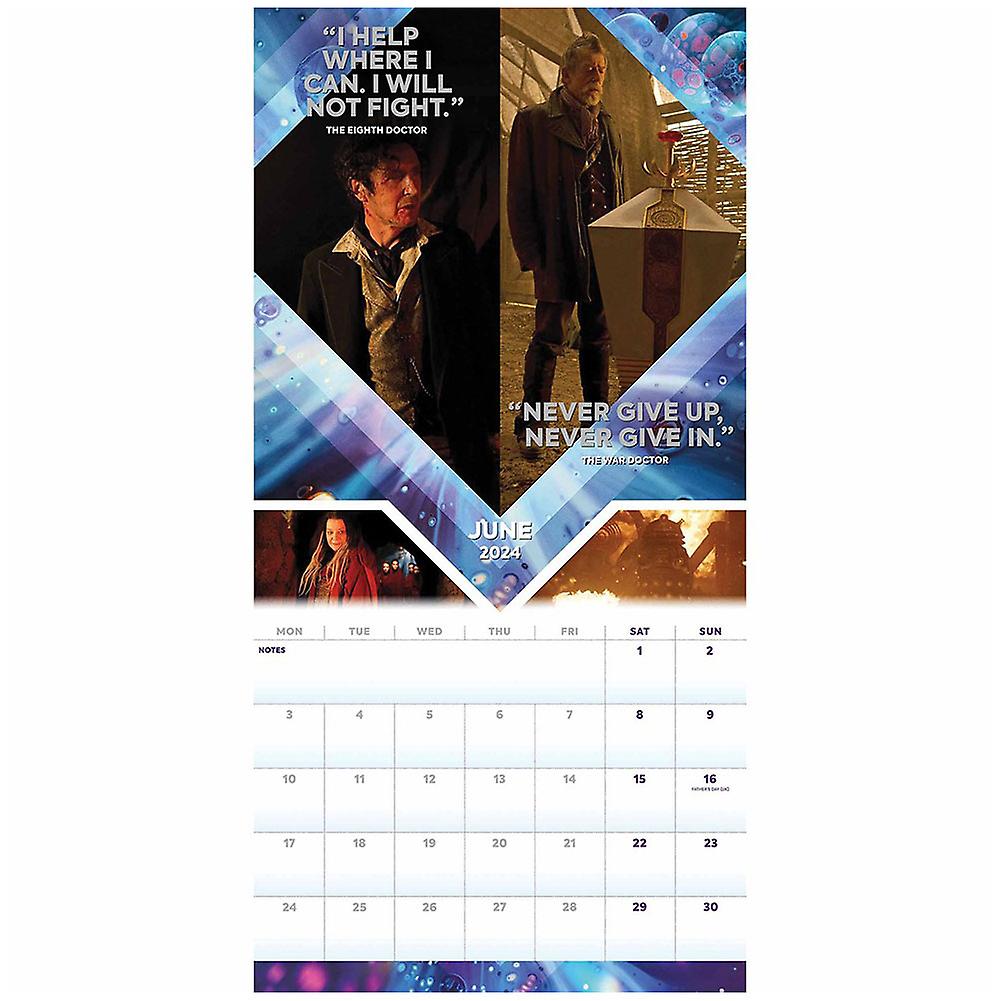 Doctor Who 2024 Square Wall Calendar