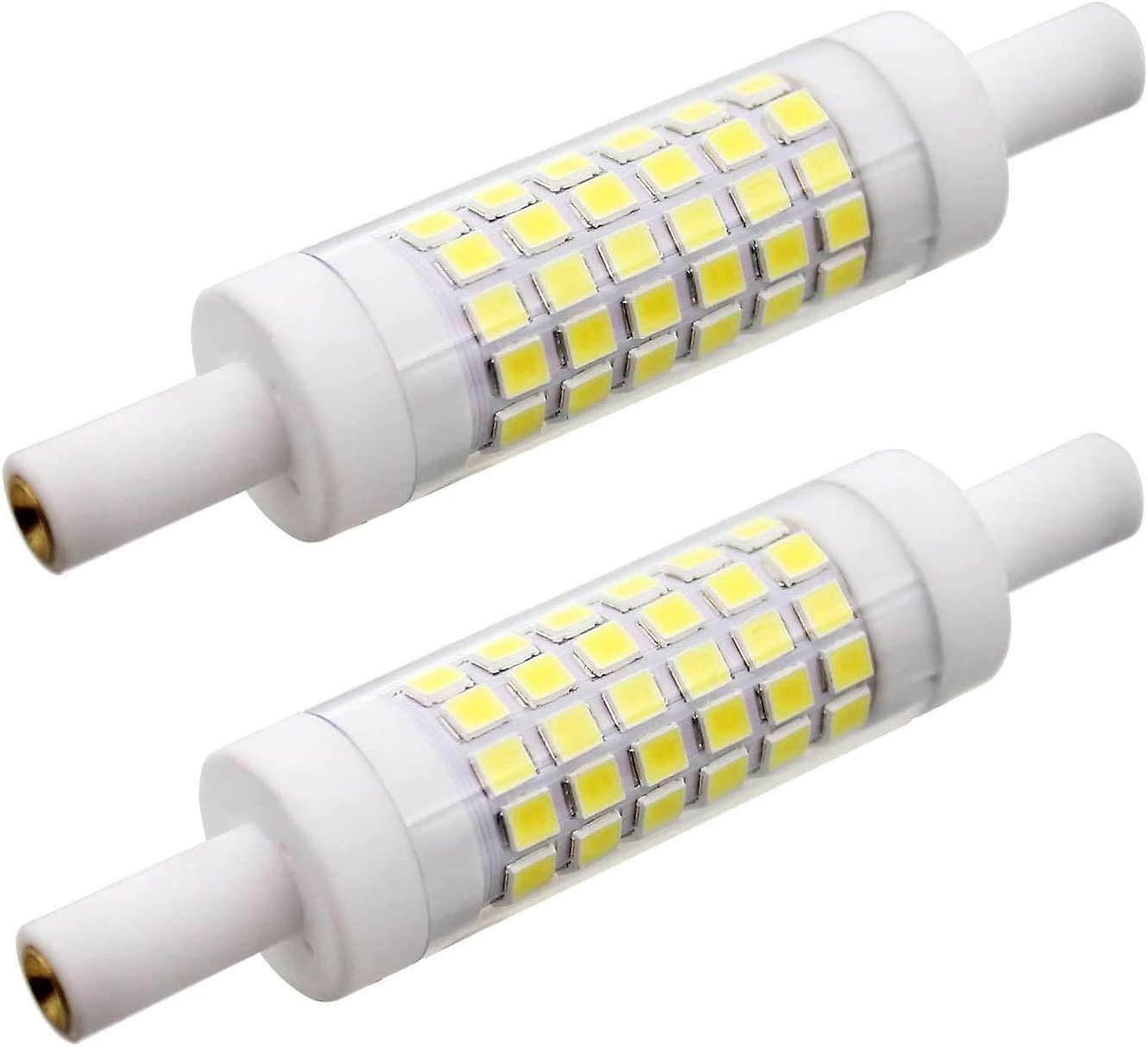 2 Led Bulbs R7s 78 Mm 5w 15 X 78 Mm， Cold White 6000k， 220v