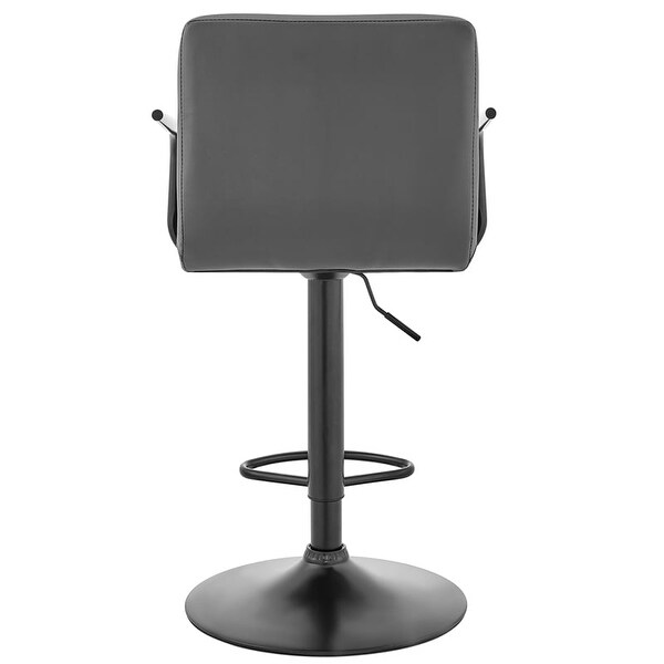 Laurant Adjustable and Swivel Faux Leather Bar Stool