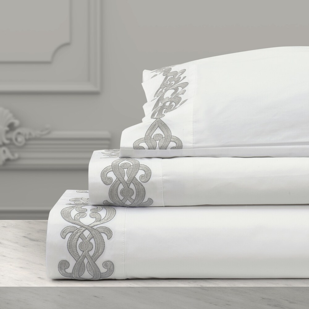 J. Queen New York Imperial Embroidered Sheet Set