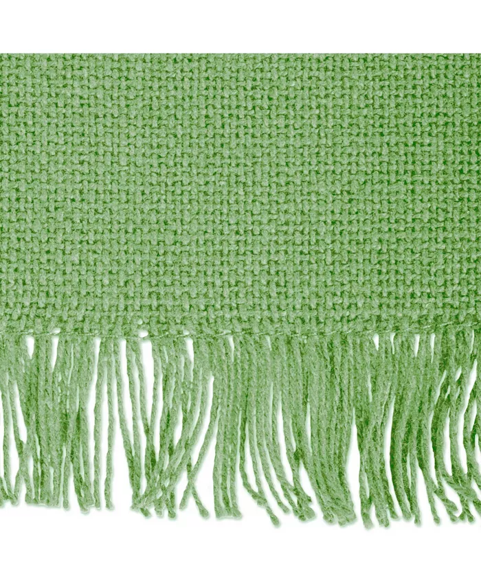 Design Imports Solid Heavyweight Fringed Table Runner