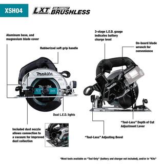 Makita 18V 6-12 in. LXT Sub-Compact Lithium-Ion Brushless Cordless Circular Saw (Tool Only) XSH04ZB