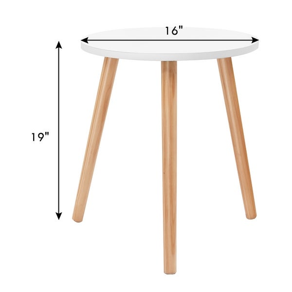 Elegant Round Coffee Side Table with Stable Legs for Home and Office