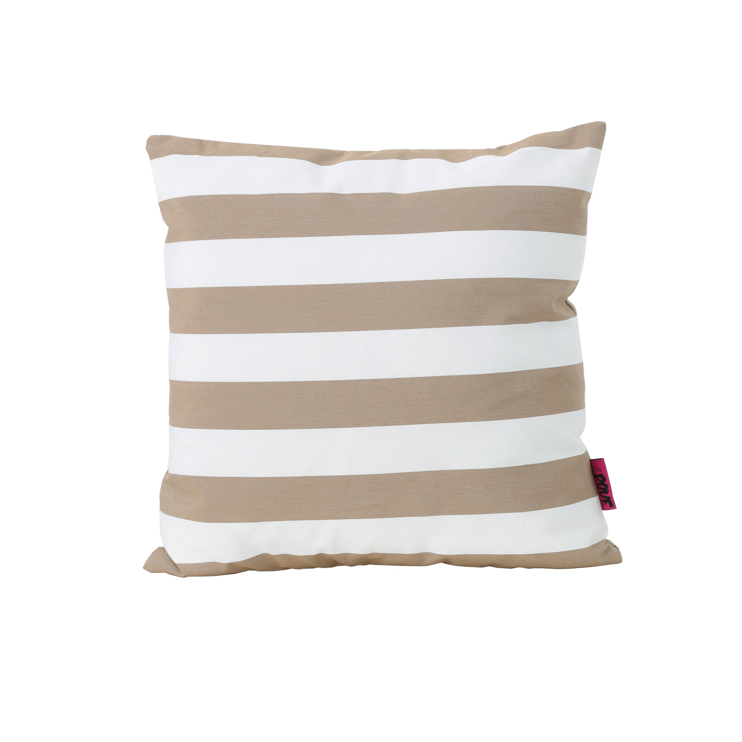 La Mesa Indoor Striped Water Resistant Square Throw Pillow