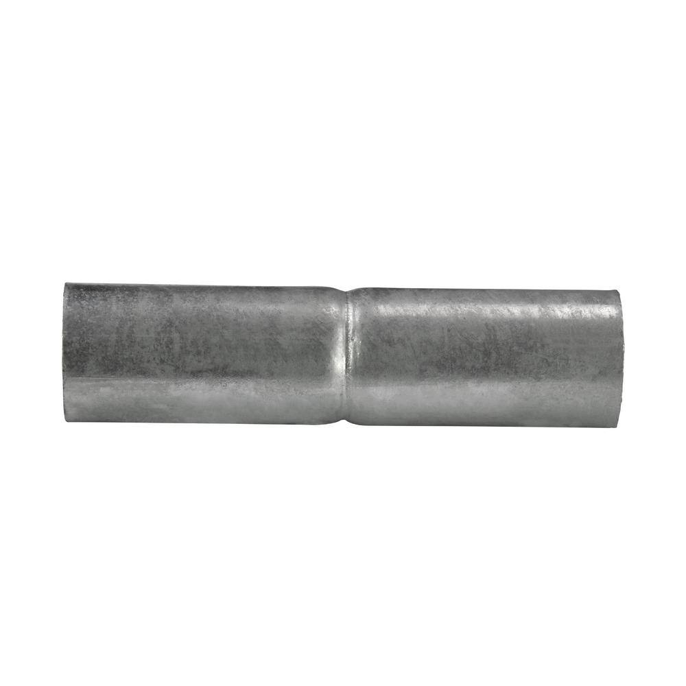 Everbilt 1-38 in. x 6 in. Galvanized Steel Chain Link Fence Top Rail Sleeve 328592EB