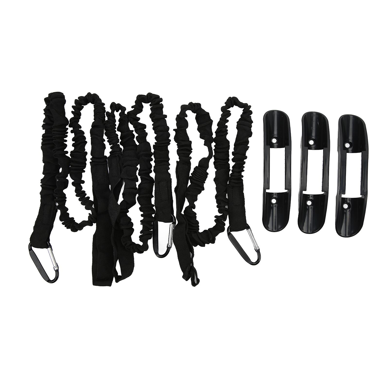 3pack Kayak Paddle Bungee Lanyard Elastic Leash Paddle Holder Clip For Canoe Inflatable Plastic Boat