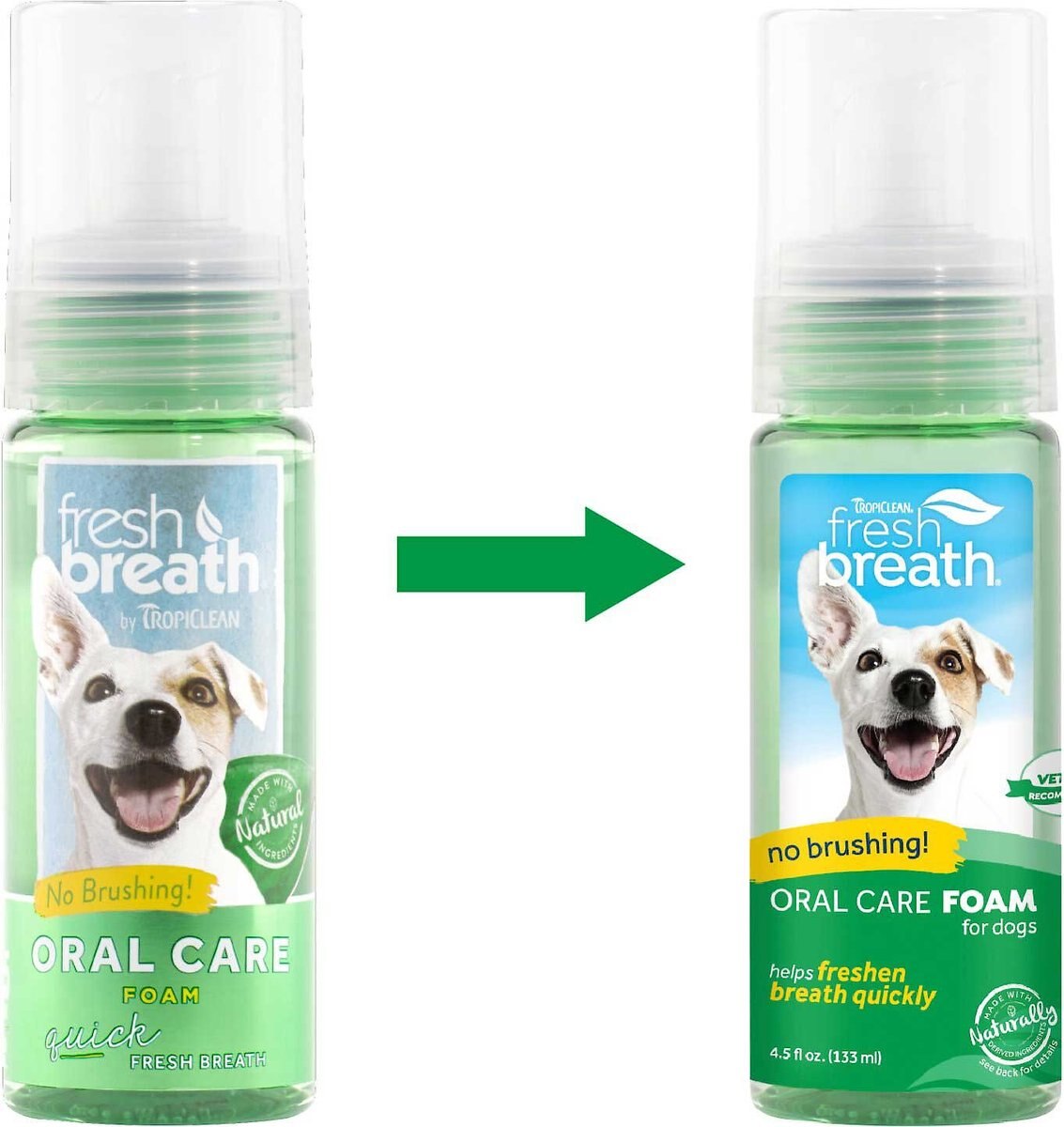 TropiClean Fresh Breath Oral Care Dog Dental Foam