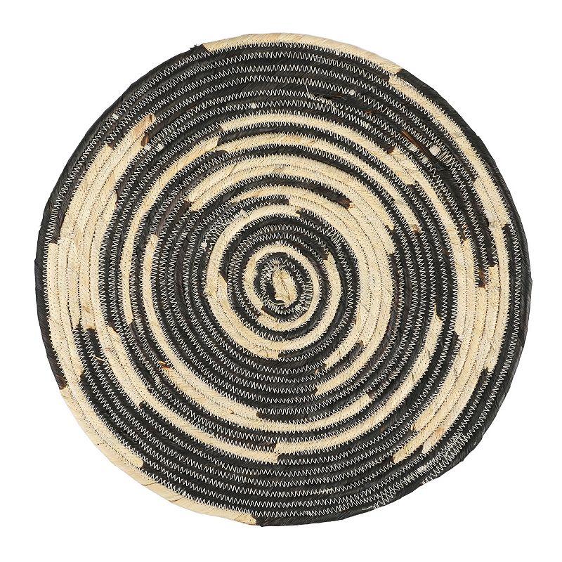 Cravings By Chrissy Teigen 4 Piece 14 Inch Corn Husk Wicker Placemat in Black