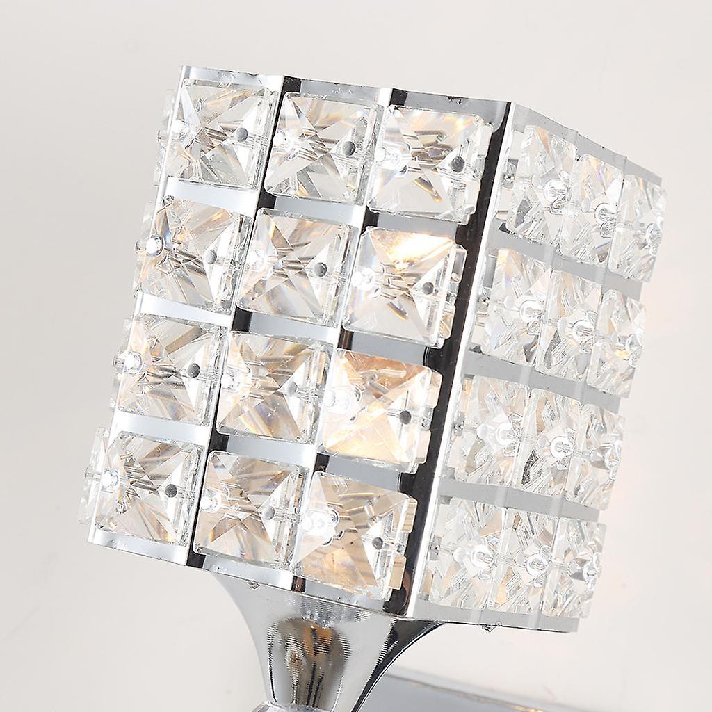 2x Modern Decorative Crystal Wall Lights， Bedside Wall Lamp Sconce Lighting For Diy Home Restaurant Decor E26/e27 Bulb， Bulb Not Included