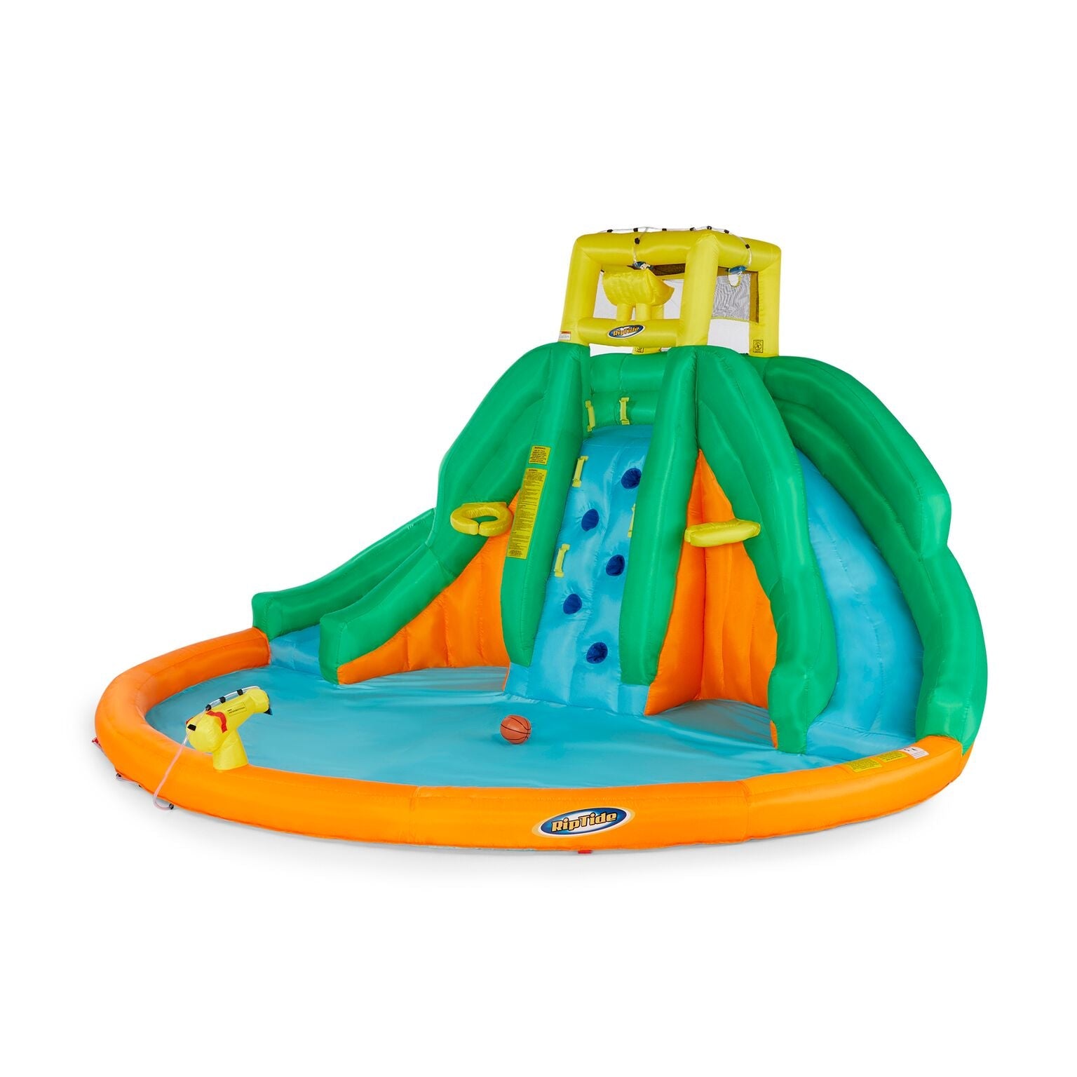 Kahuna Twin Peaks Kids Inflatable Splash Pool Backyard Water Slide Park (2 Pack)