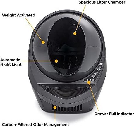 Whisker Litter-Robot 3 WiFi Enabled Automatic Self-Cleaning Cat Litter Box