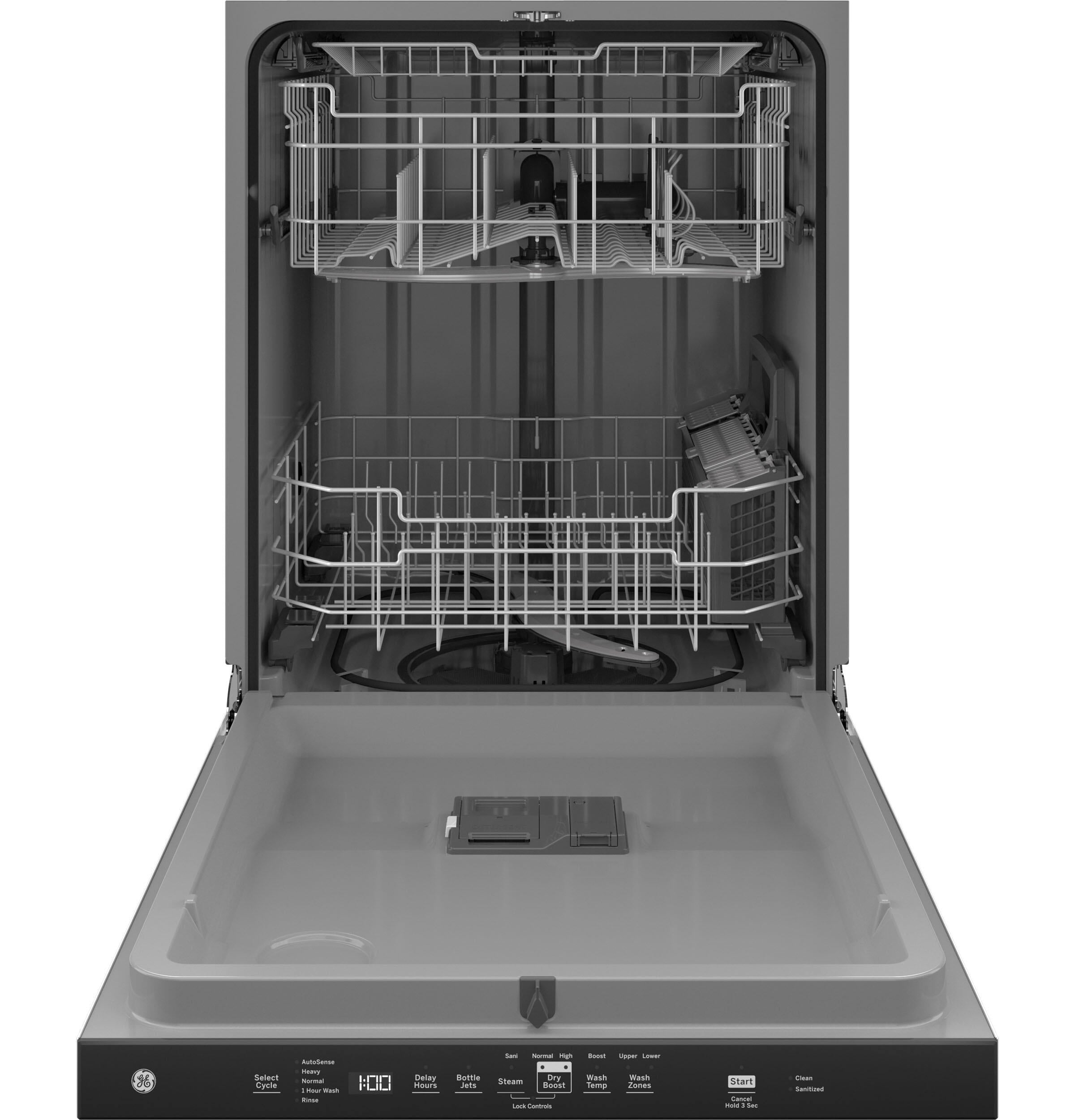 Ge Appliances GDP630PGRWW Ge® Top Control With Plastic Interior Dishwasher With Sanitize Cycle & Dry Boost