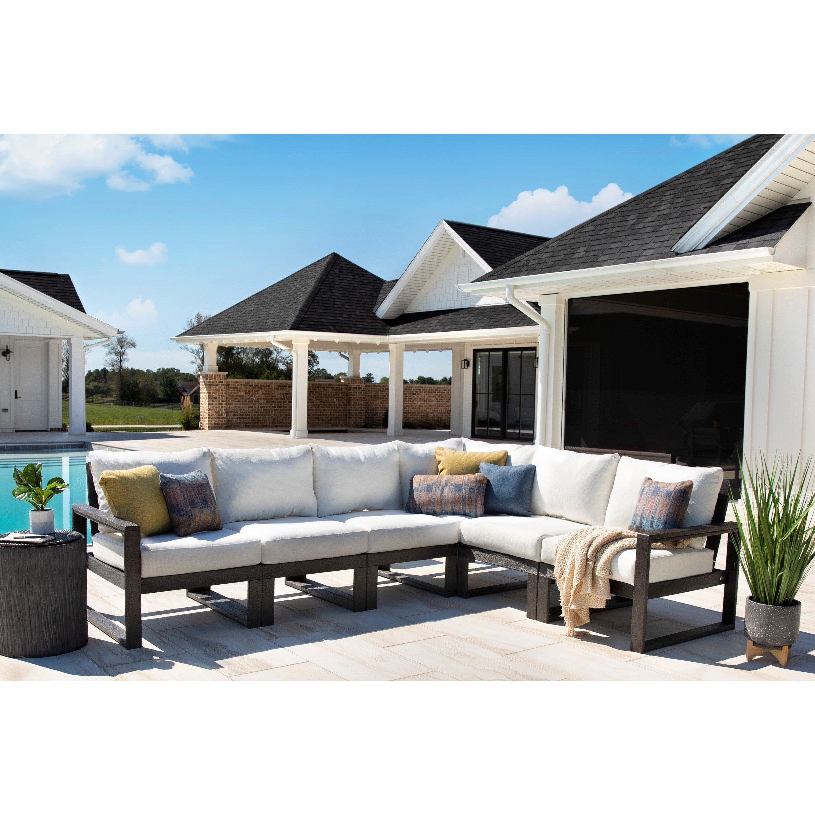 Polywood EDGE  Outdoor 6 pc Deep Seating Sectional