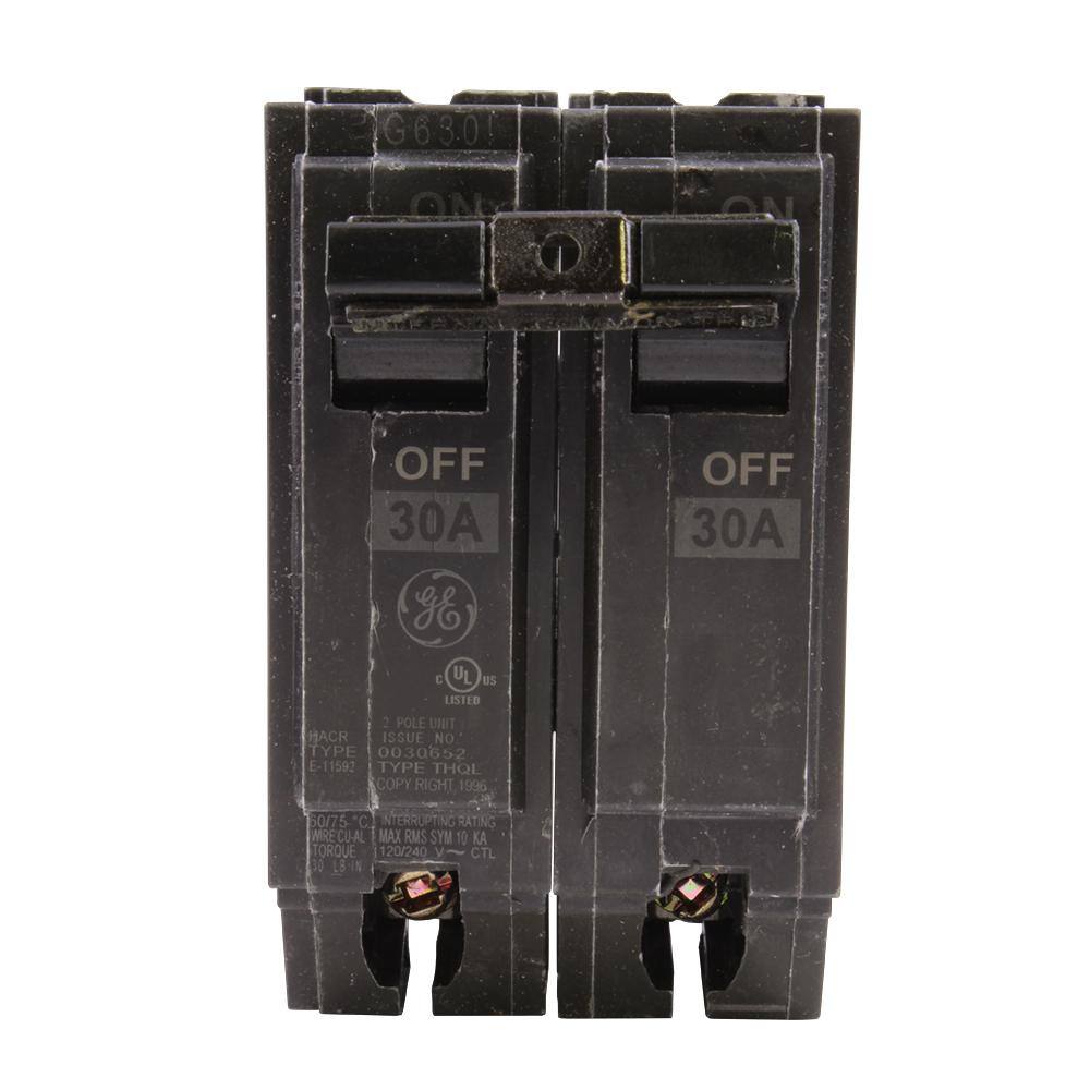 GE Q-Line 30 Amp 2 in. Double-Pole Circuit Breaker THQL2130