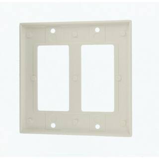 Leviton White 2-Gang DecoratorRocker Wall Plate (1-Pack) R52-80409-00W