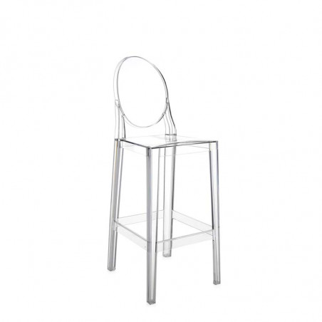 Tabouret haut One more dossier médaillon KARTELL - Tabouret de bar H75CM