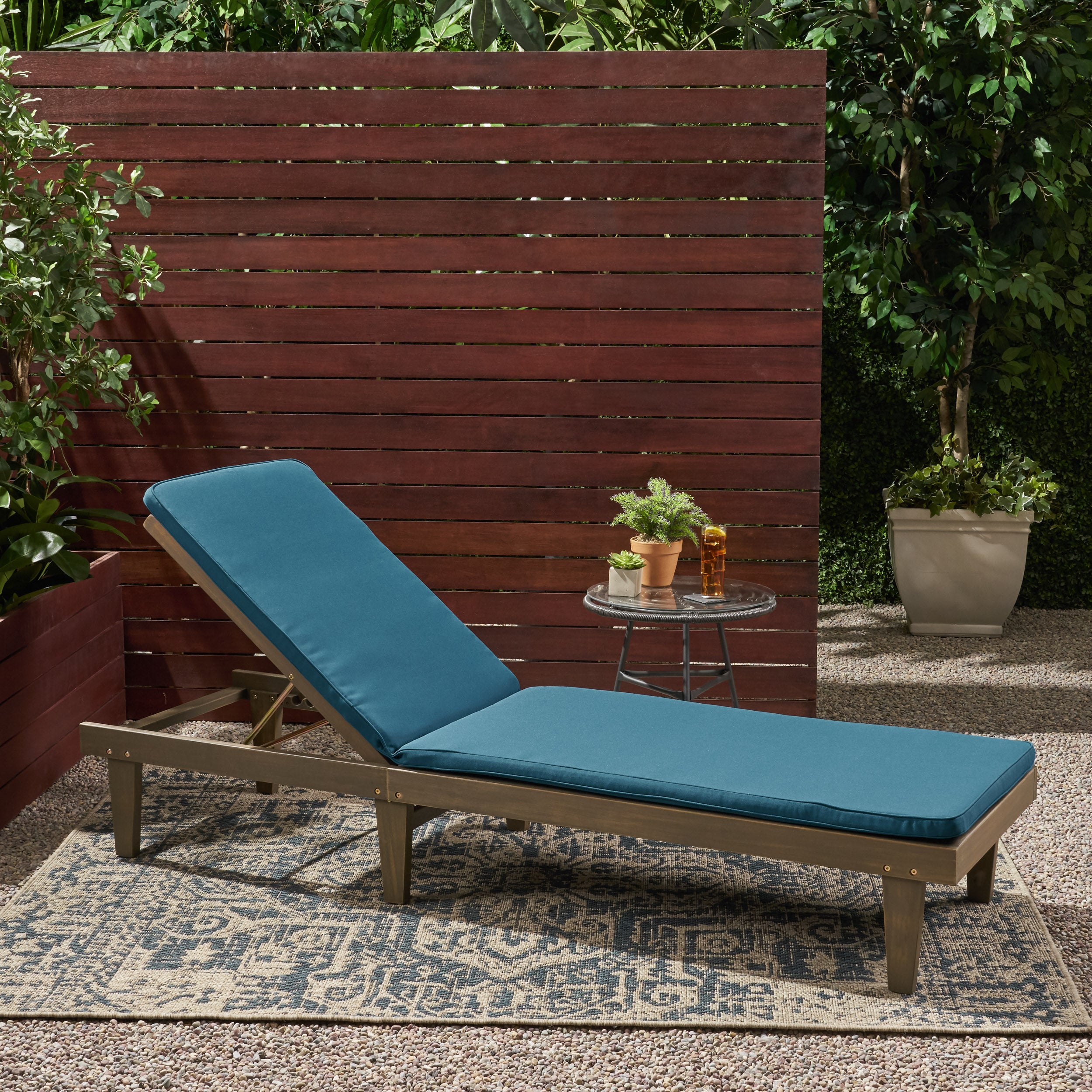 Teresa Outdoor Fabric Chaise Lounge Cushion