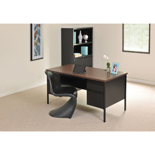 Lorell Fortress Series Double-Pedestal Desk (60927)