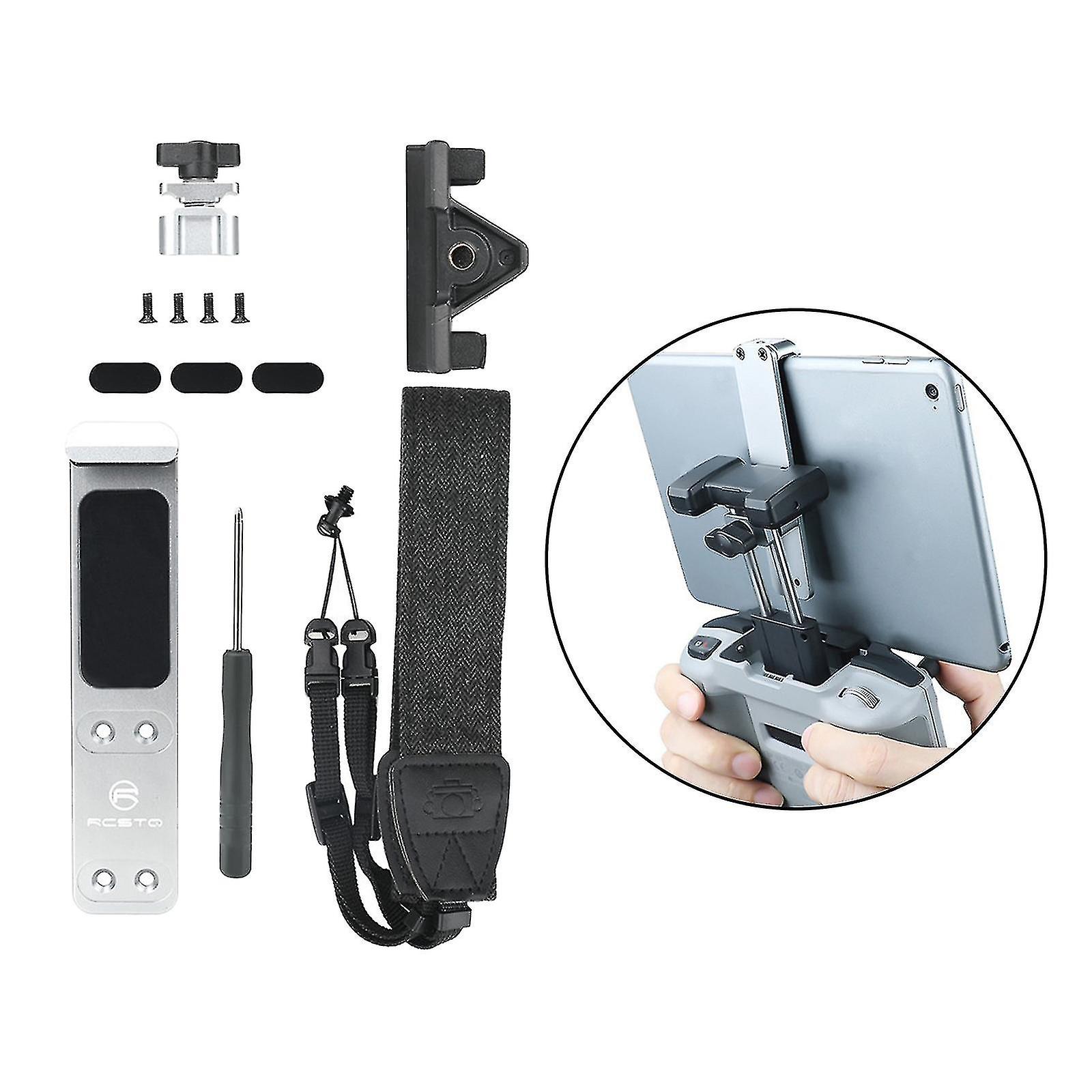 Alloy Rc Drone Tablet Mount Holder Bracket Neck Strap Hanging Lanyard For Dji Mini2 Mavic Air2 Portable For Travel， Easy To Install - Bracket A