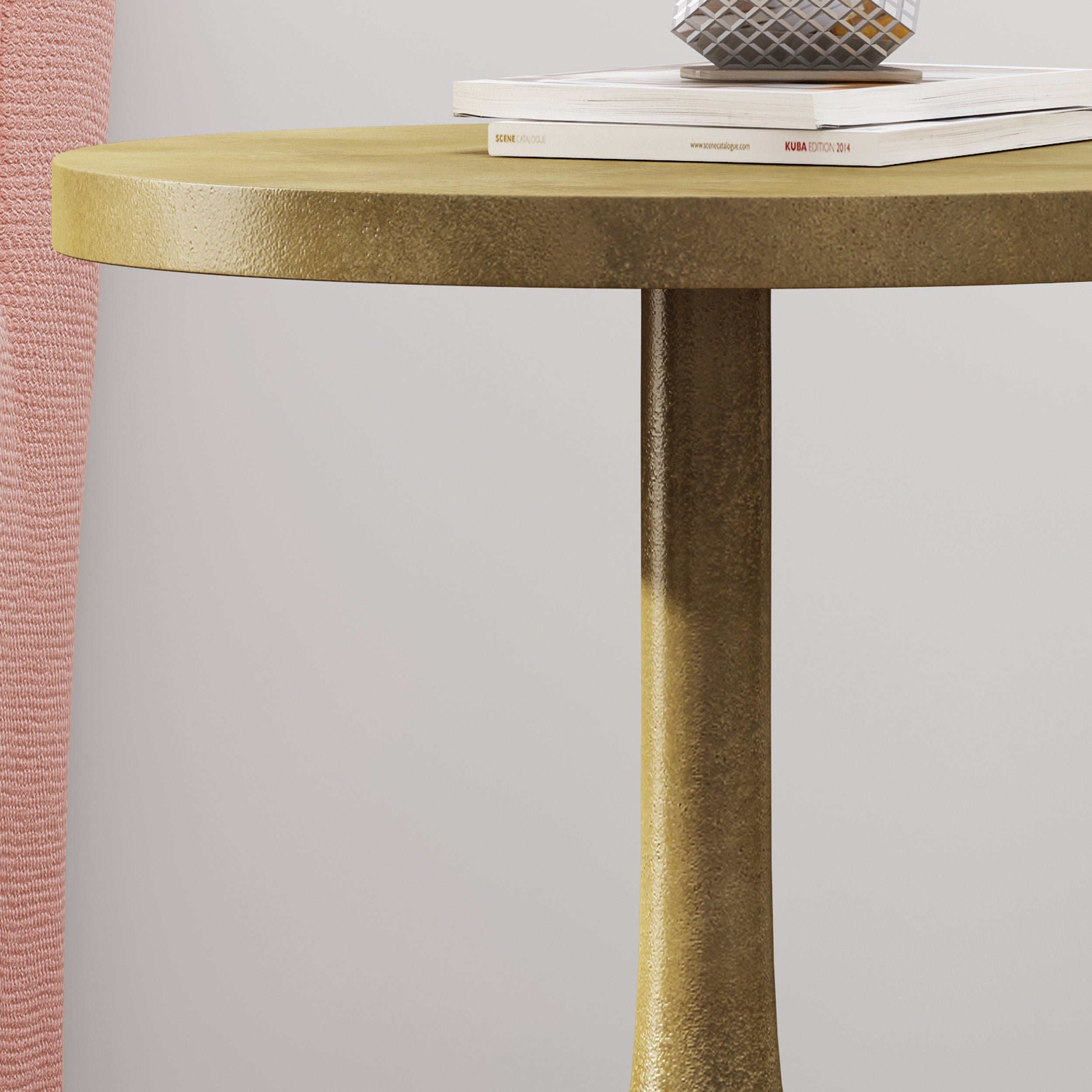 Syrena Modern Aluminum Accent Table