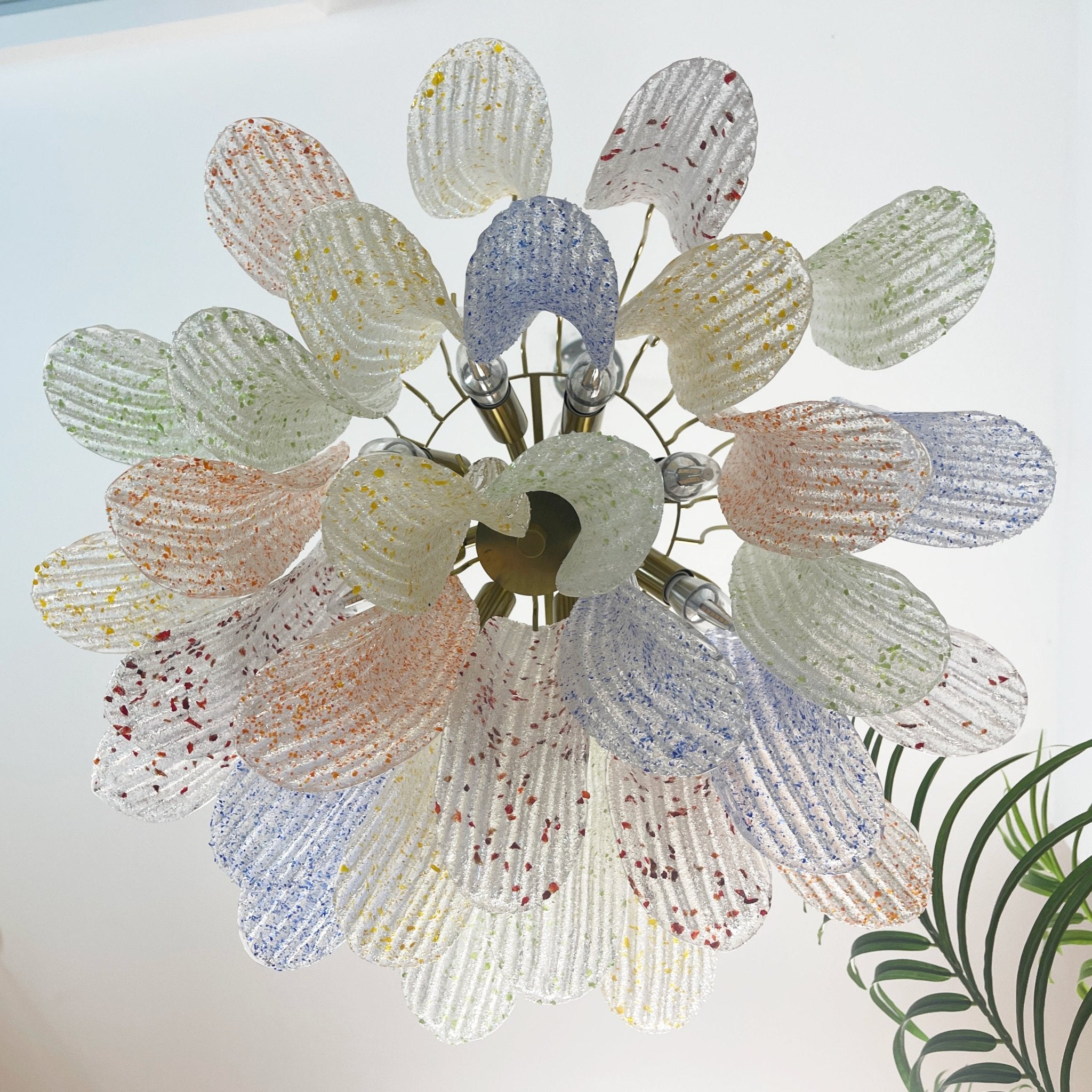 Venini Colorful Murano Glass Chandelier