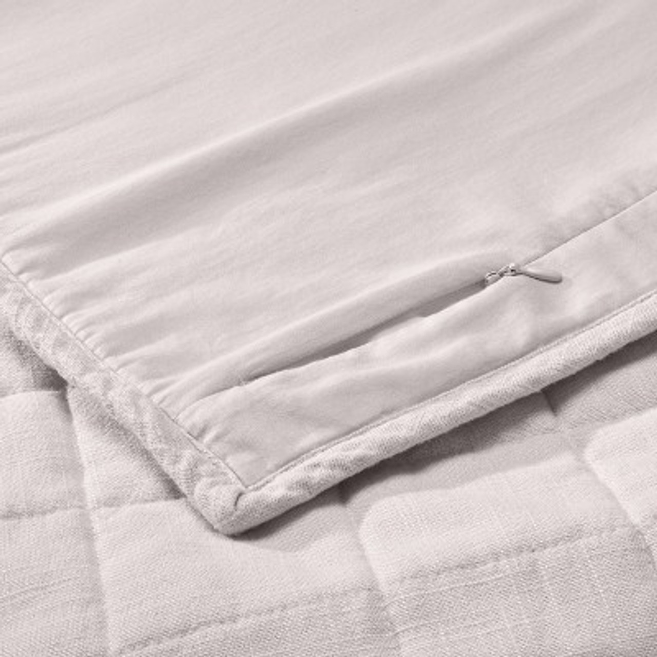 Standard Heavyweight Linen Blend Quilt Pillow Sham Natural - Casaluna