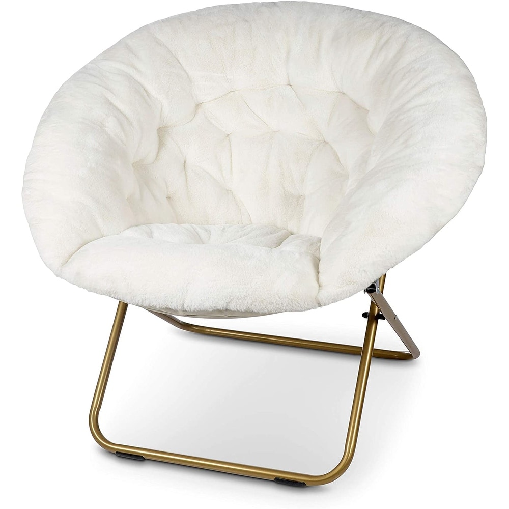 Milliard Cozy X large Faux Fur Saucer Chair