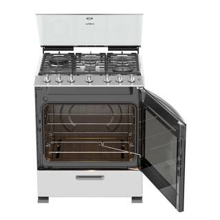 Whirlpool 30 in. 5.1 cu.ft. Gas Range with Self-Cleaning in. Stainless Steel LWFR7200S