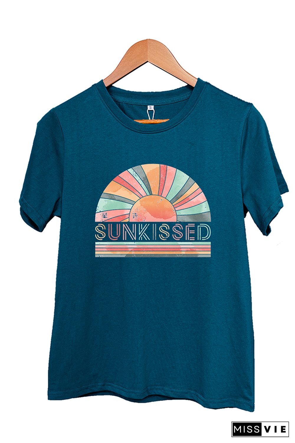 Rainbow Sunkissed Sleeve Graphic Tee Wholesale