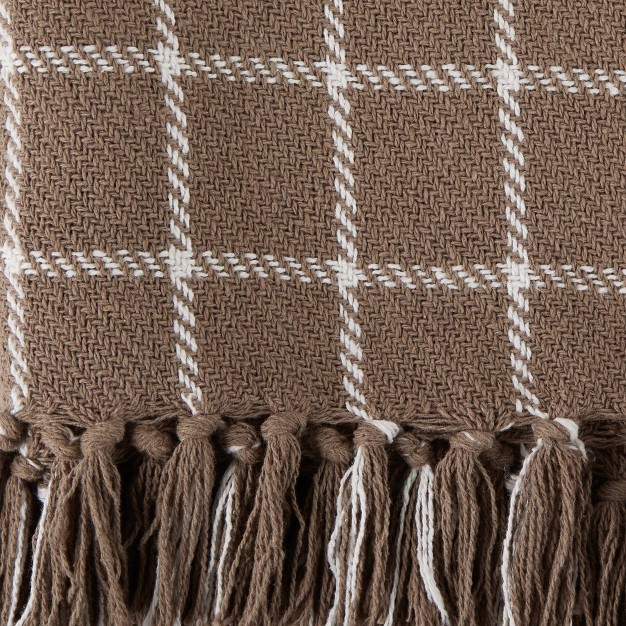 Checked Plaid Throw Blanket Design Imports