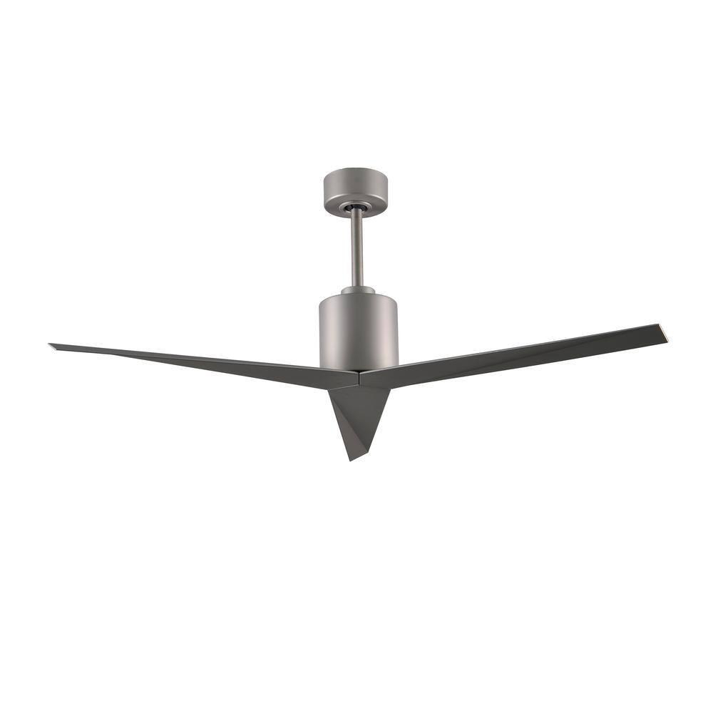 Atlas Eliza 56 in IndoorOutdoor Brushed Nickel Ceiling Fan With Remote Control And Wall Control