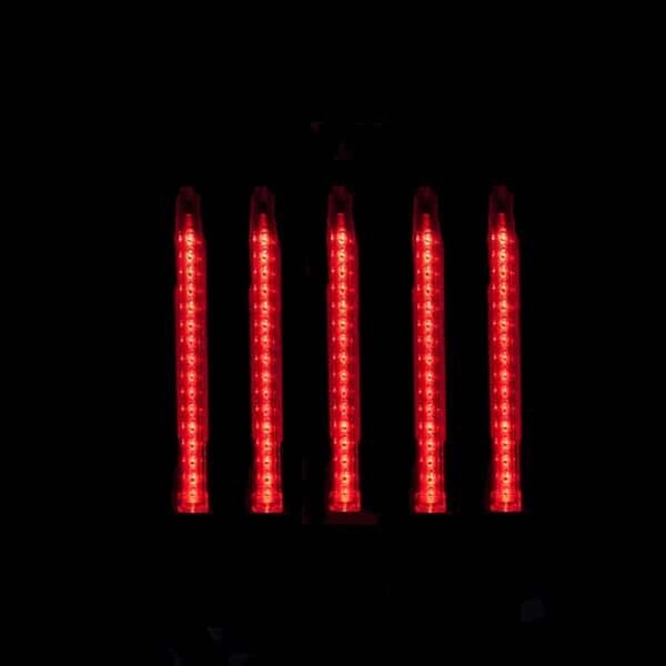 Red LED Lighted Red Dripping Icicle Tube Christmas Light