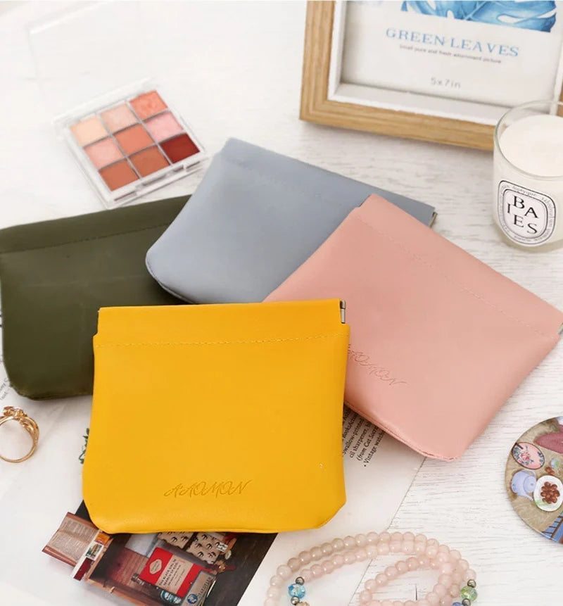 PU Leather Pocket Cosmetic Bag