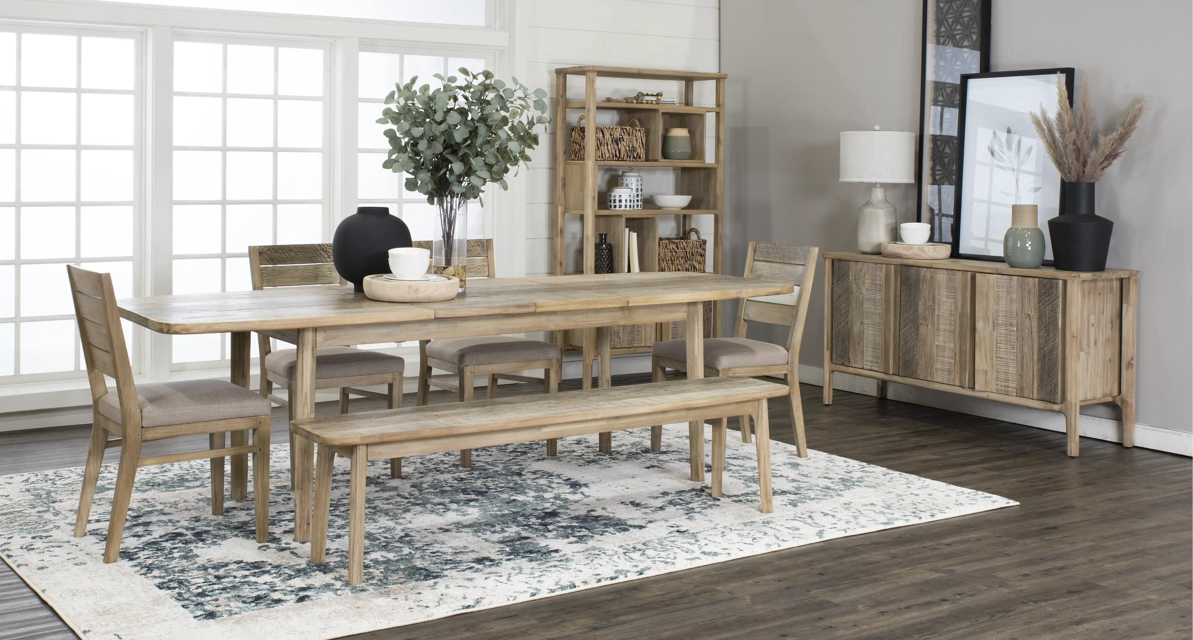 Ellis Light Sand 6 Piece Dining Room Set