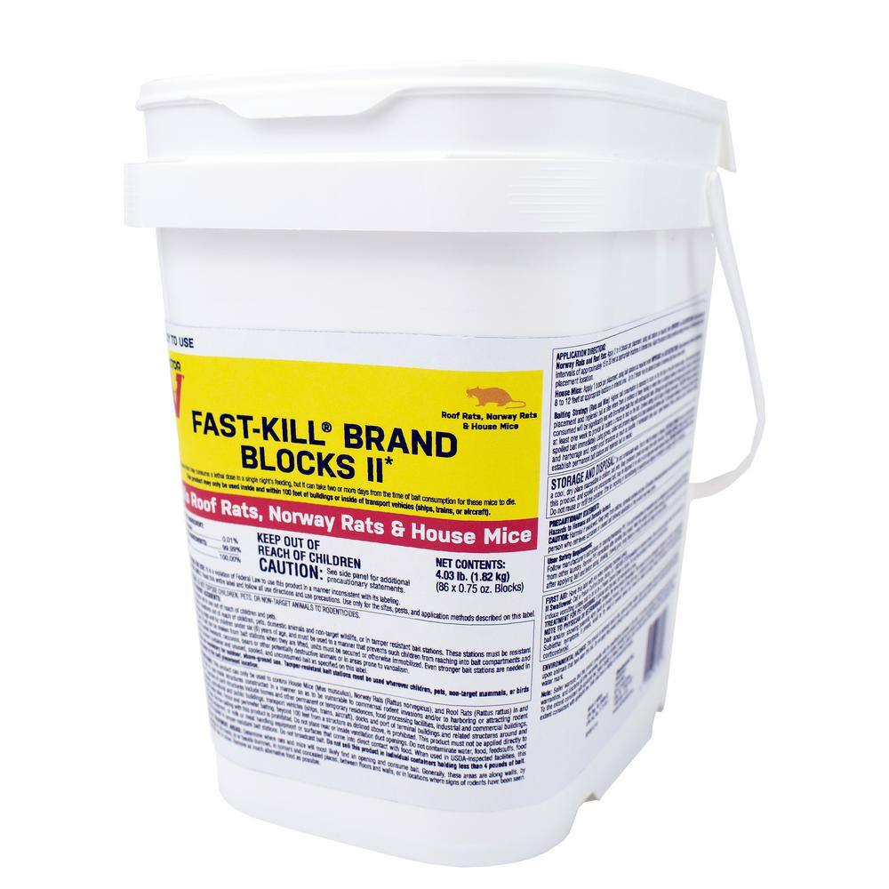 Victor Fast-Kill Easy-to-Use Rodenticide Bait Blocks - 4 lbs. M904