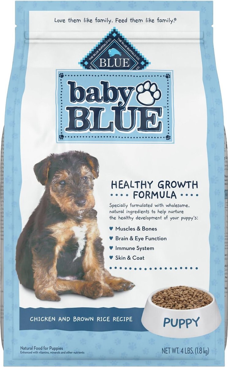 Blue Buffalo Baby Blue Healthy Growth Formula Natural Chicken and Brown Rice Recipe Puppy Dry Food