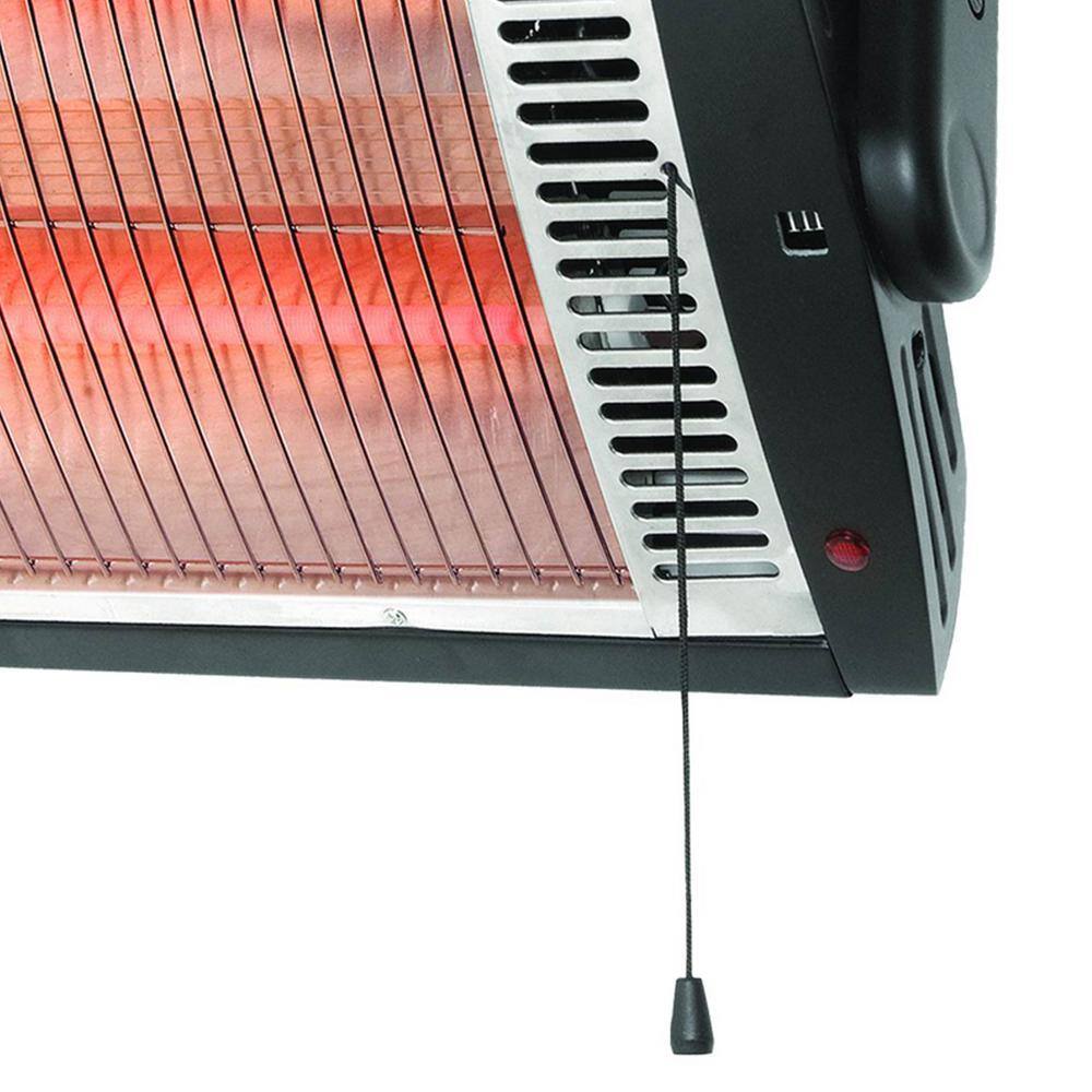 Optimus 1320-Watt Electric Infrared GarageShop Ceiling Mount Bladeless Utility Heater 98678933M