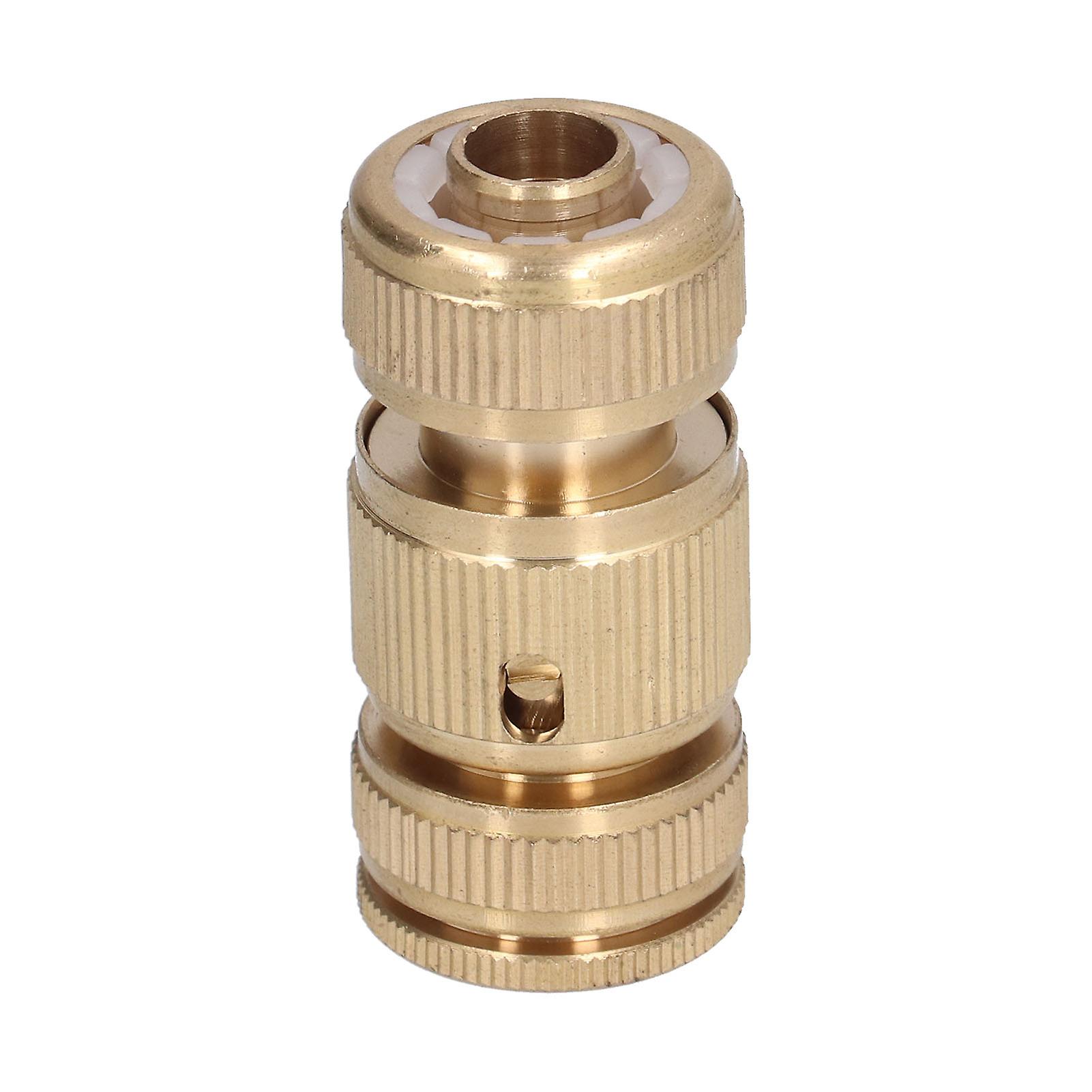 Garden Hose Quick Connector， Leakproof Brass Fitting Quick Release Adapter， 3/4 Inch Thread Water Hose Male And Female Easy Connect Fittings With Wash