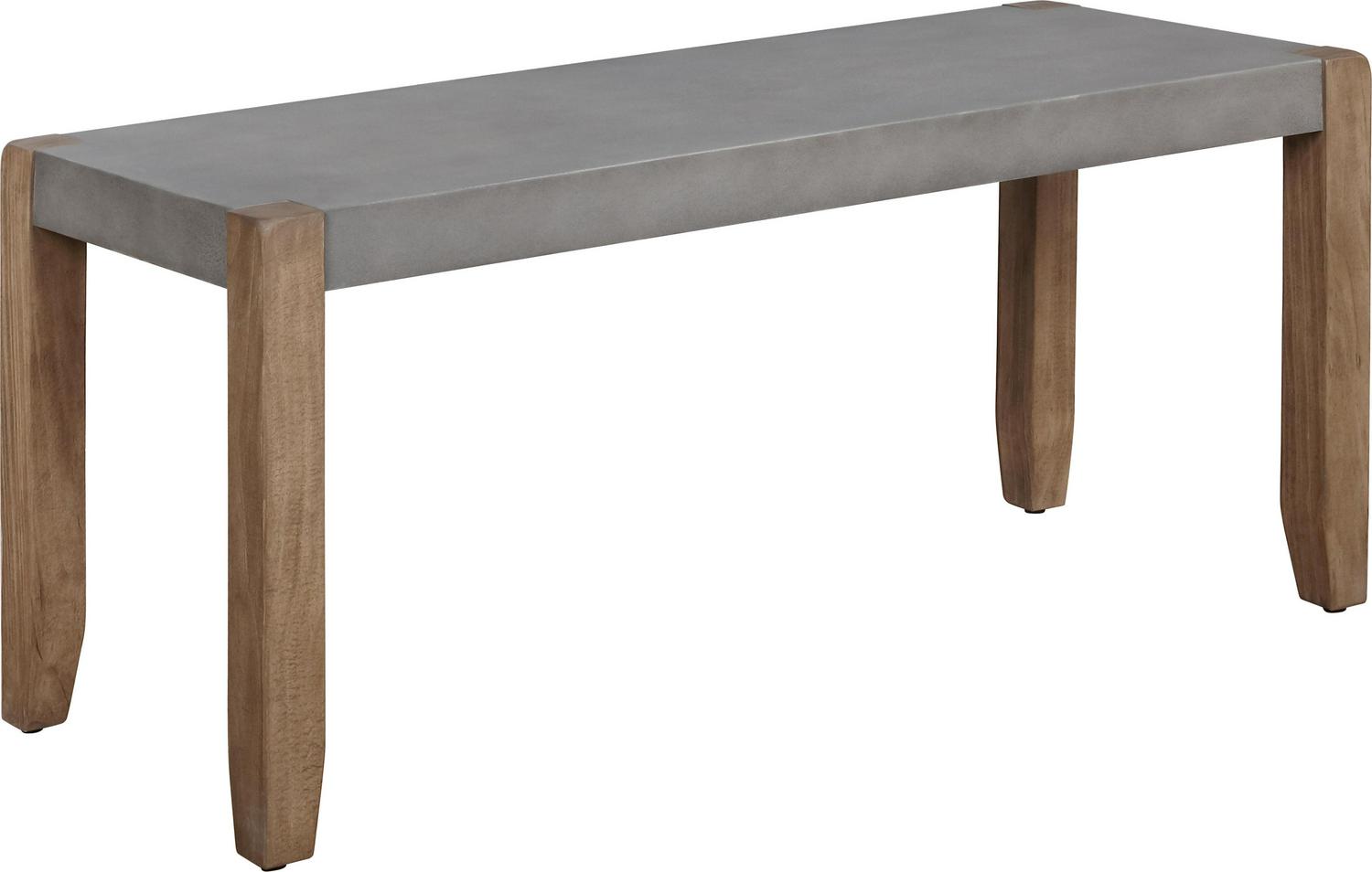 Alaterre Newport 40 Coat Hook and Faux Concrete Bench Set