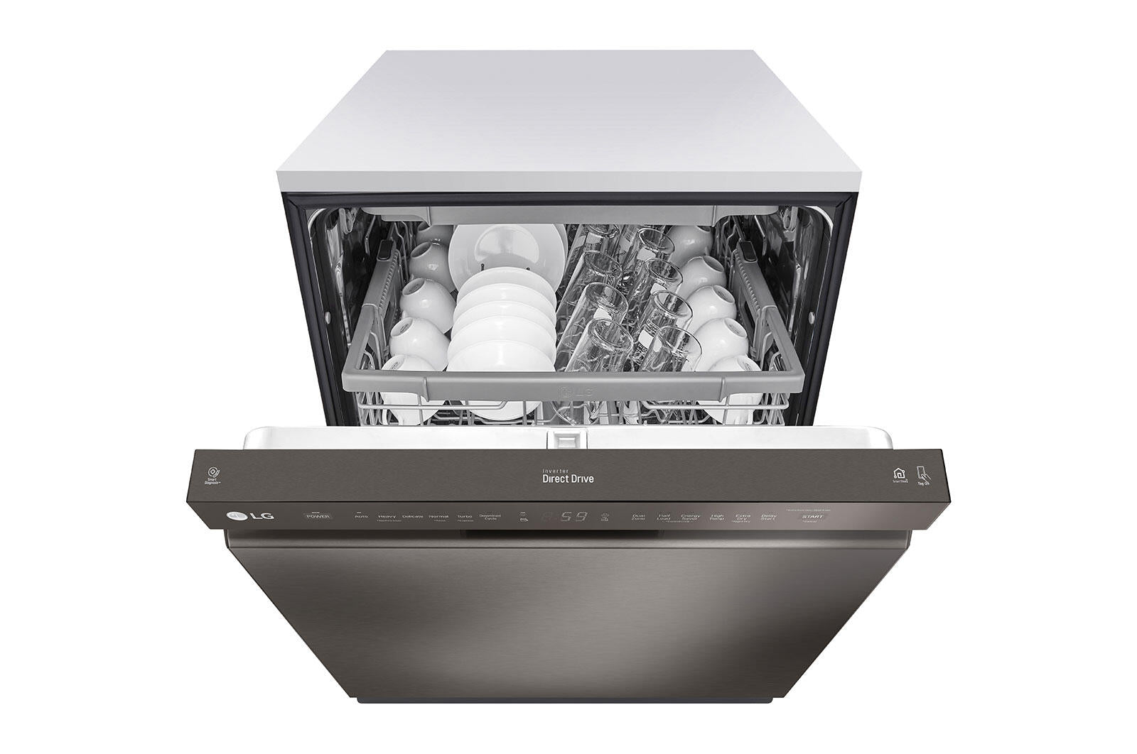 Lg LDFN4542D Front Control Dishwasher With Quadwash™ And 3Rd Rack