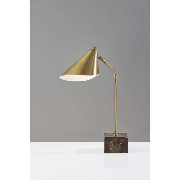 Hawthorne Desk Lamp Antique Brass Adesso