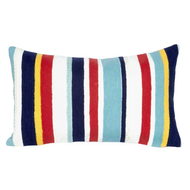 Oversize Riviera Striped Lumbar Throw Pillow Liora Manne