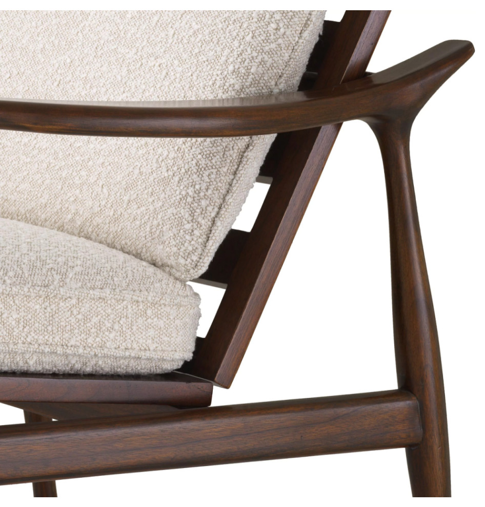 Wooden Lounge Chair  Eichholtz Manzo   Midcentury   Armchairs And Accent Chairs   by Oroa   Distinctive Furniture  Houzz