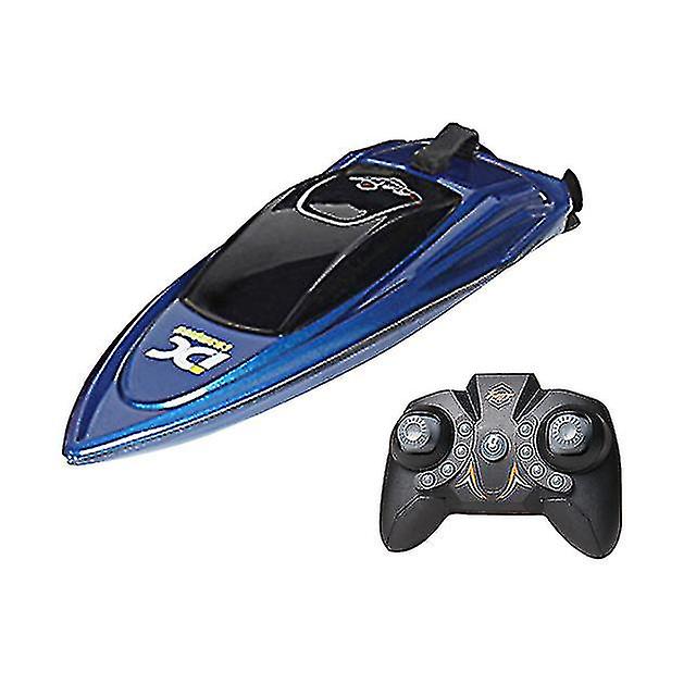 Mini 5km/h Electric Rc Speed Boat Waterproof 2.4ghz Remote Control Watercraft Ship With Led Light For Kids Holiday Party Gift