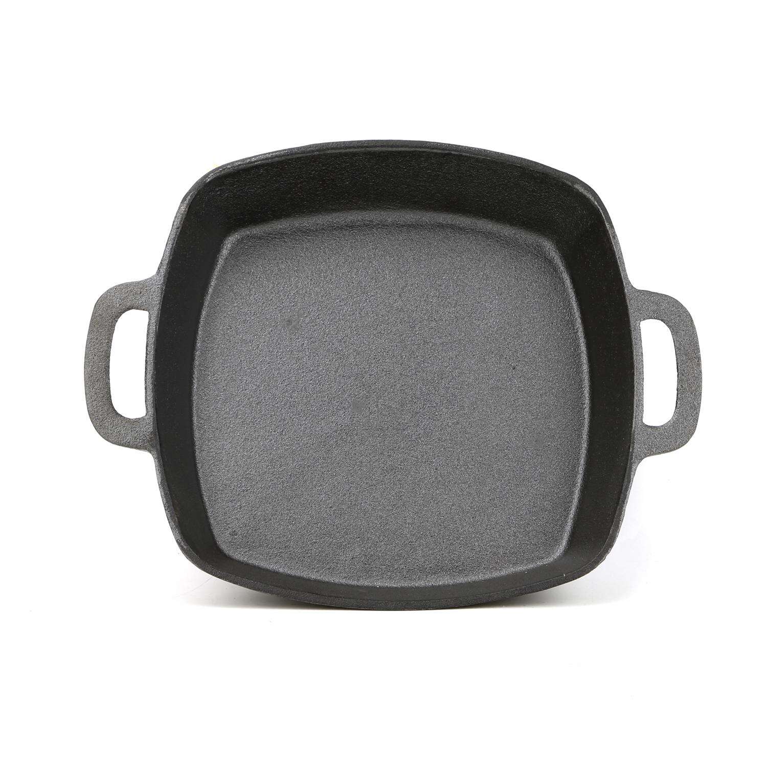 Grill Mark Cast Iron Deep Dish Pan 12.8 in. L X 10.3 in. W 1 pk