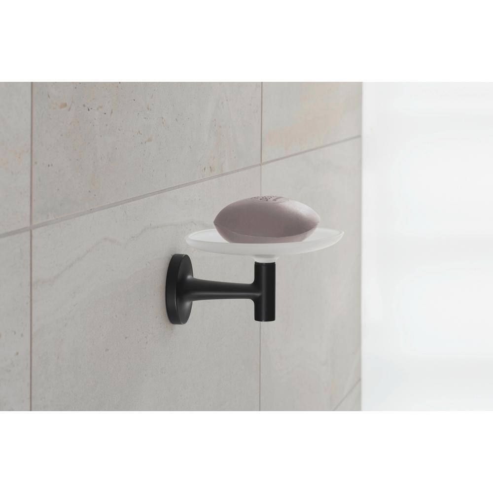 Duravit Starck T Wall Mounted Soap Dish in Black 0099334600