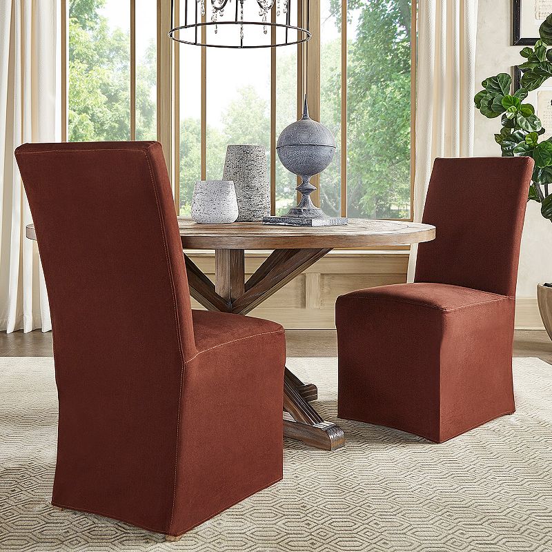 HomeVance Grace Hill Parson Slipcover Dining Chair 2-piece Set