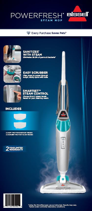 BISSELL PowerFresh Scrubbing and Sanitizing Steam Mop 19405